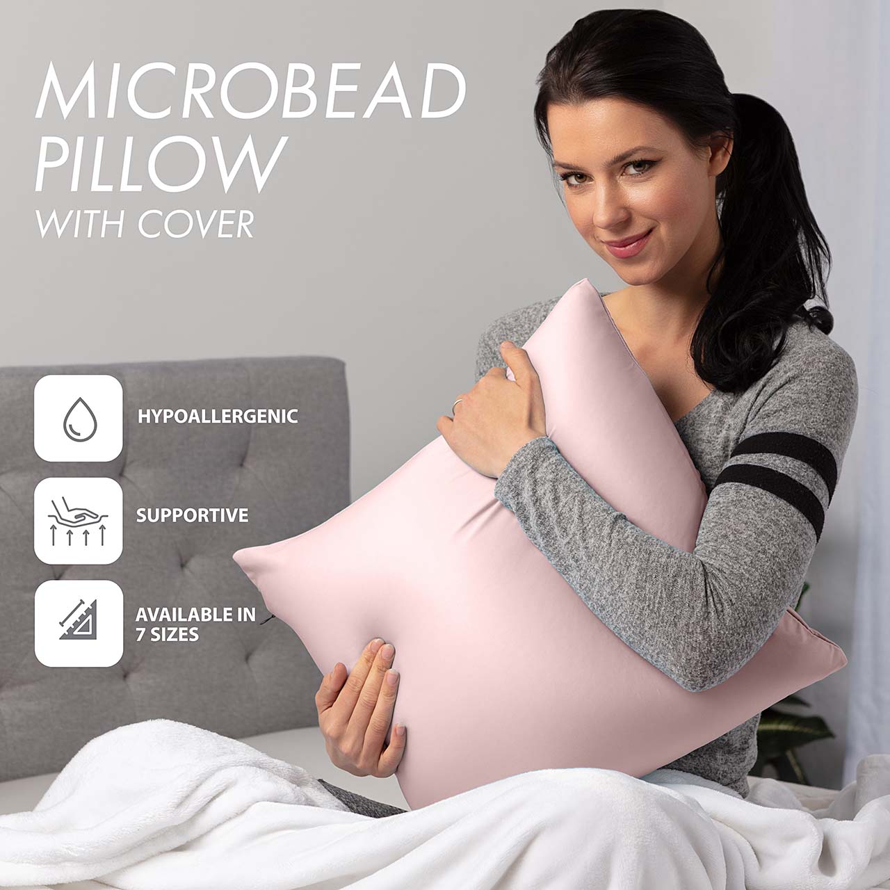 Pillow & Cover / Cream Peach