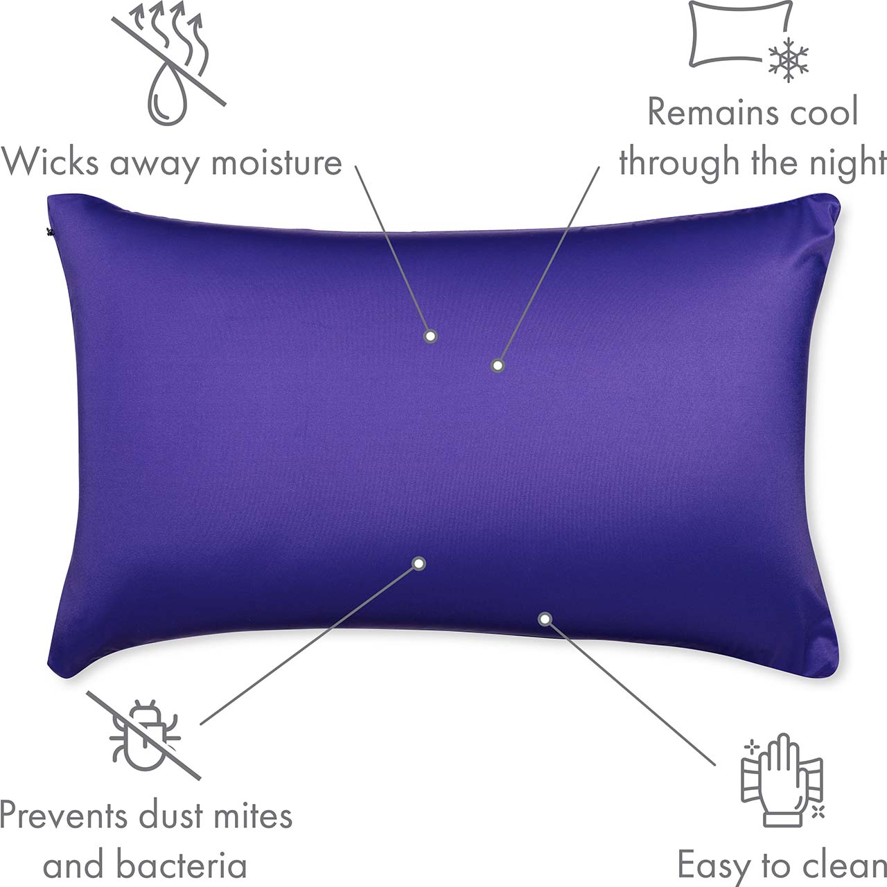 Pillow & Cover / Dark Lavendar