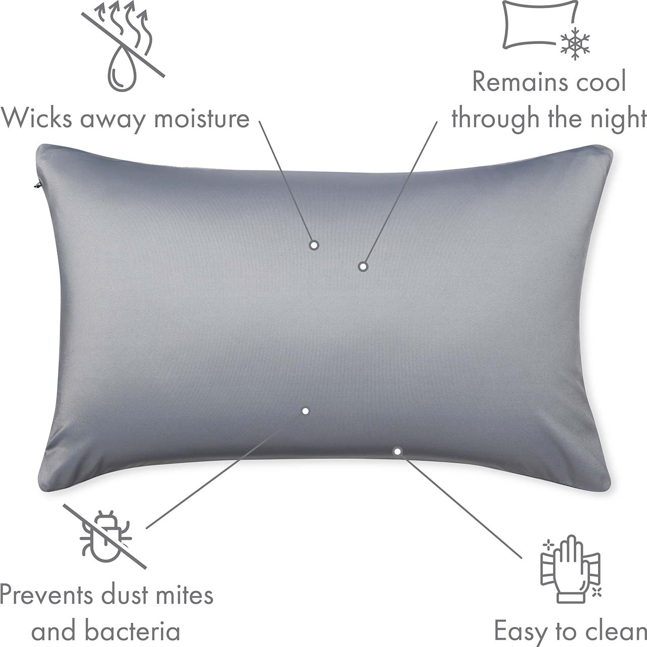 Pillow & Cover / Dark Grey