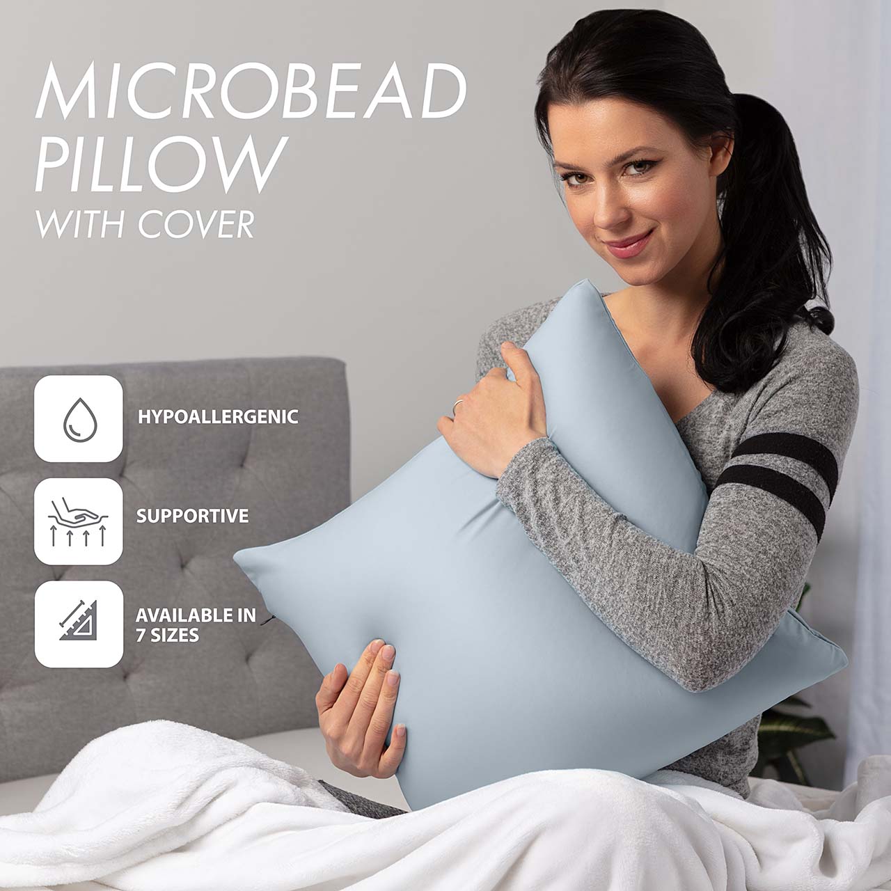 Pillow & Cover / Light Grey