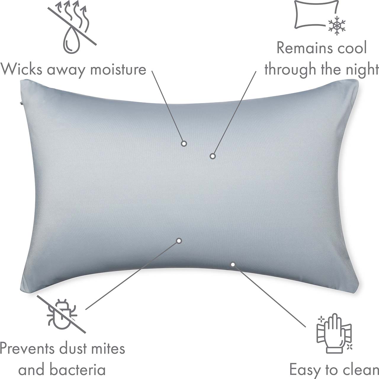 Pillow & Cover / Light Grey