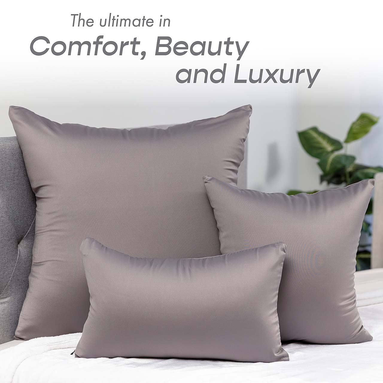 Pillow & Cover / Stone Grey