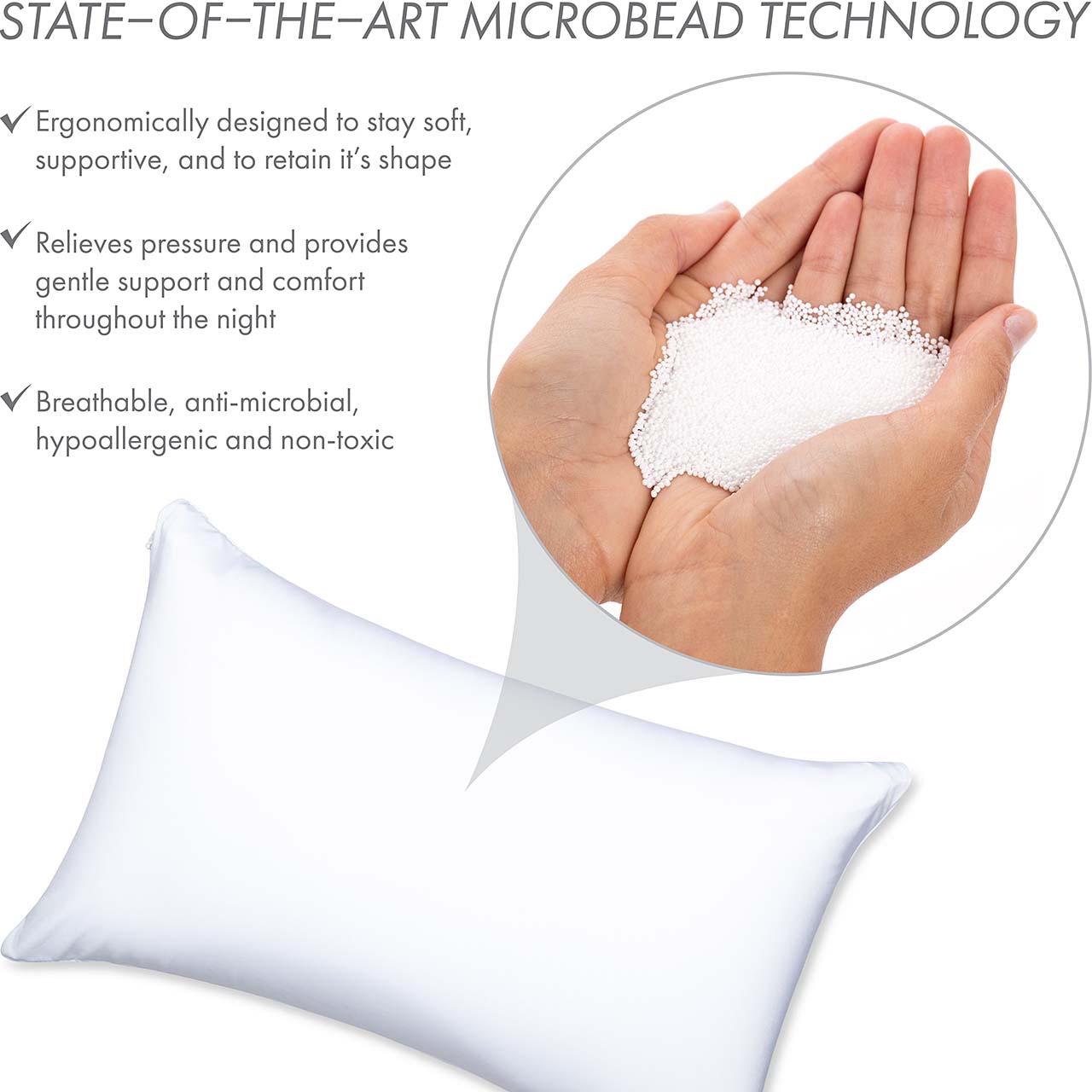 Pillow & Cover / White