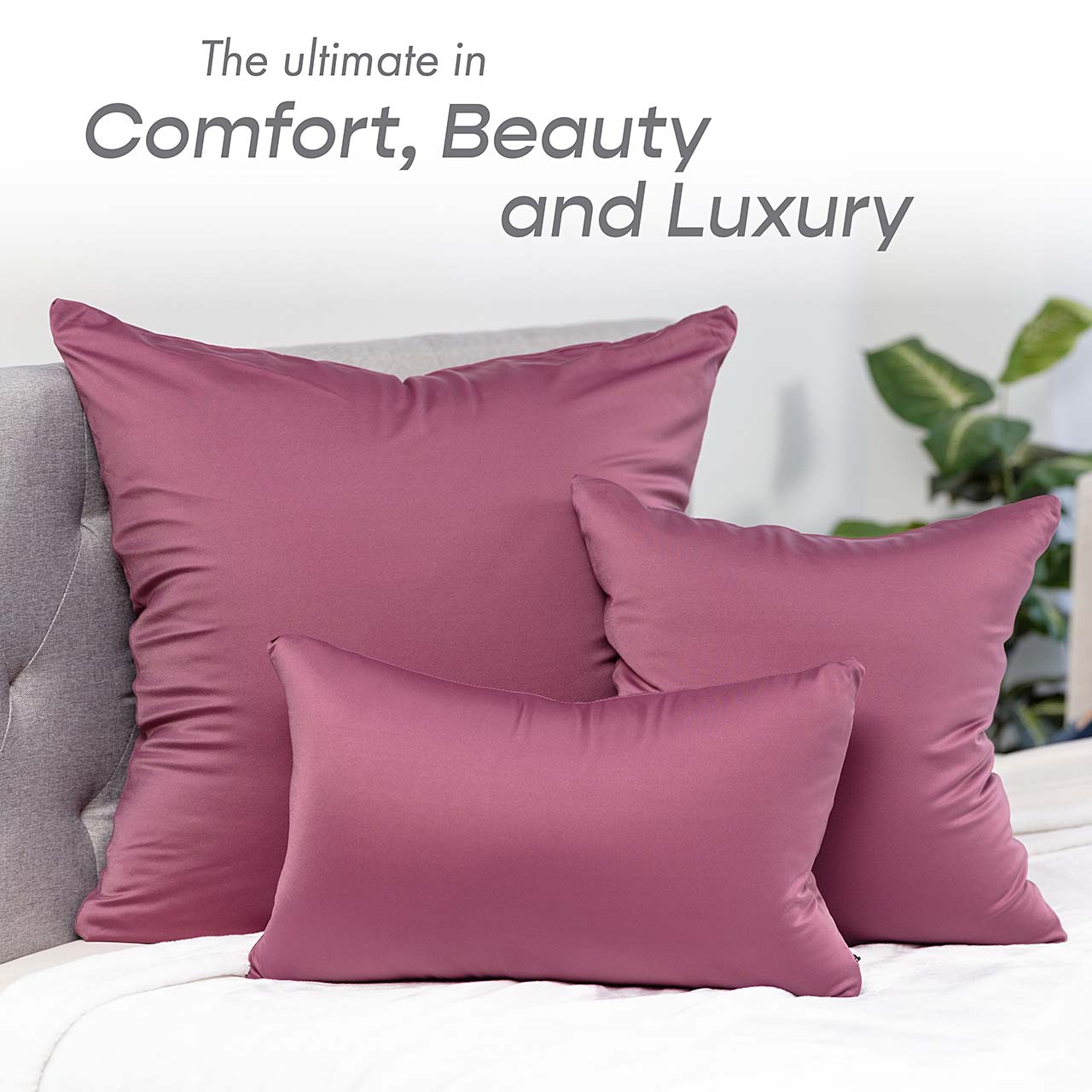 Pillow & Cover / Burgundy - Merlot