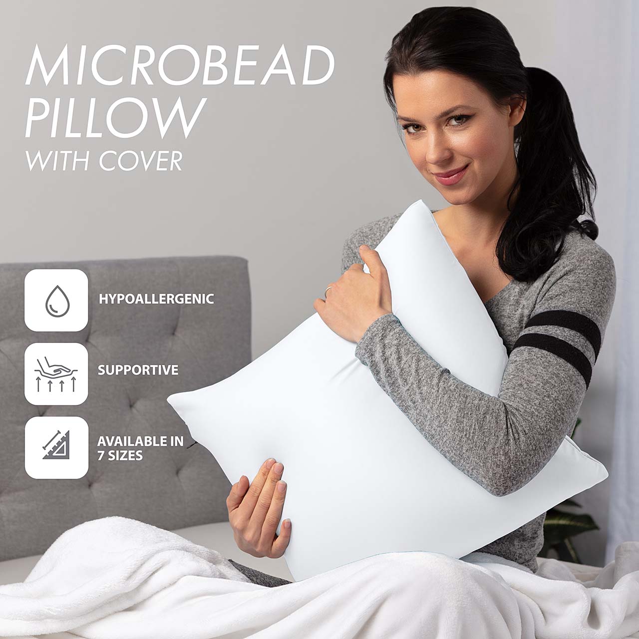 Pillow & Cover / White