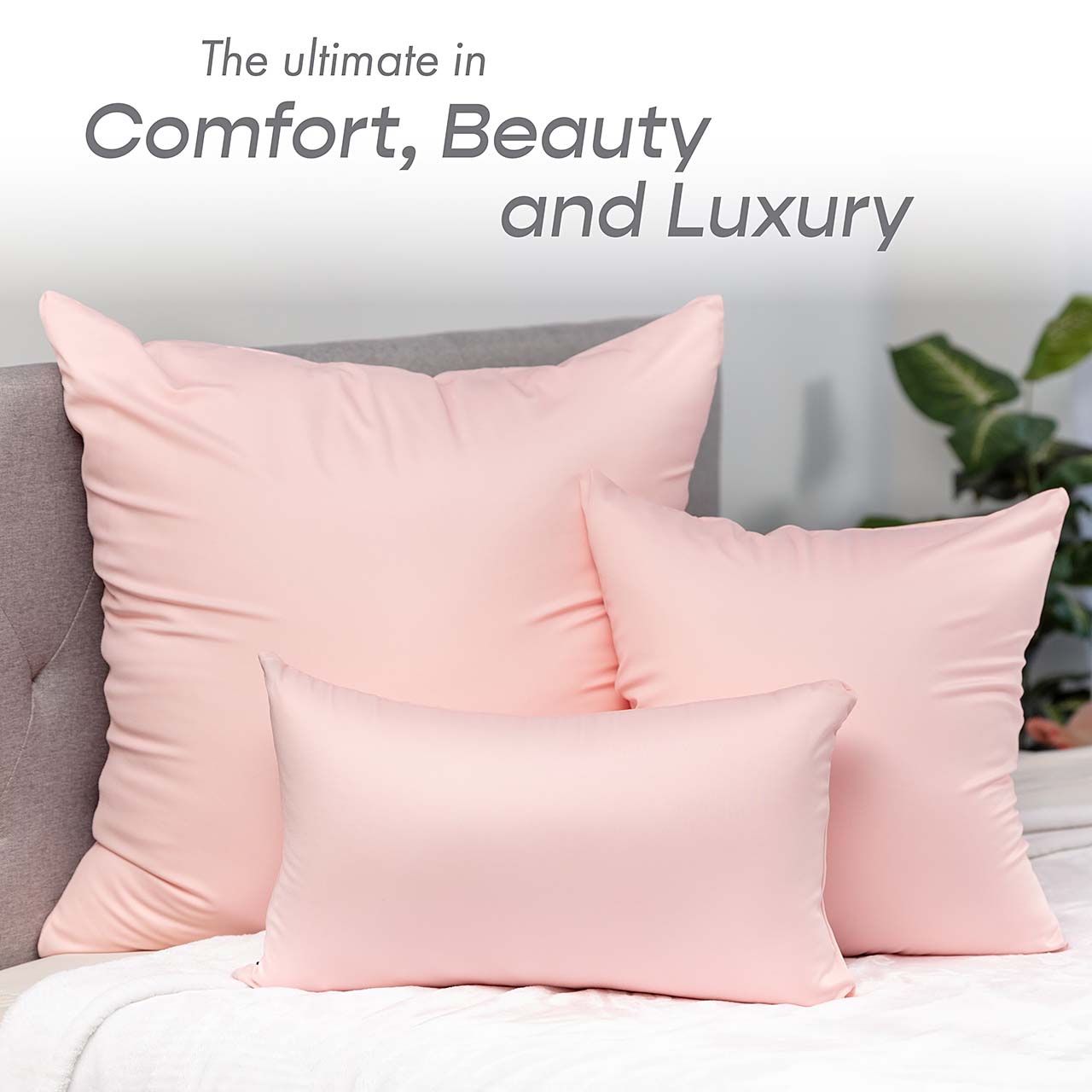 Pillow & Cover / Cream Peach