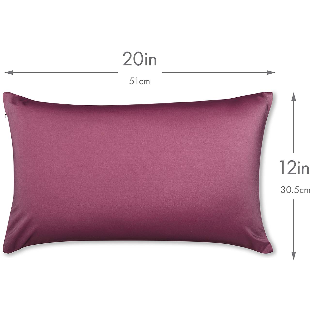 Pillowcover Only / Burgundy - Merlot