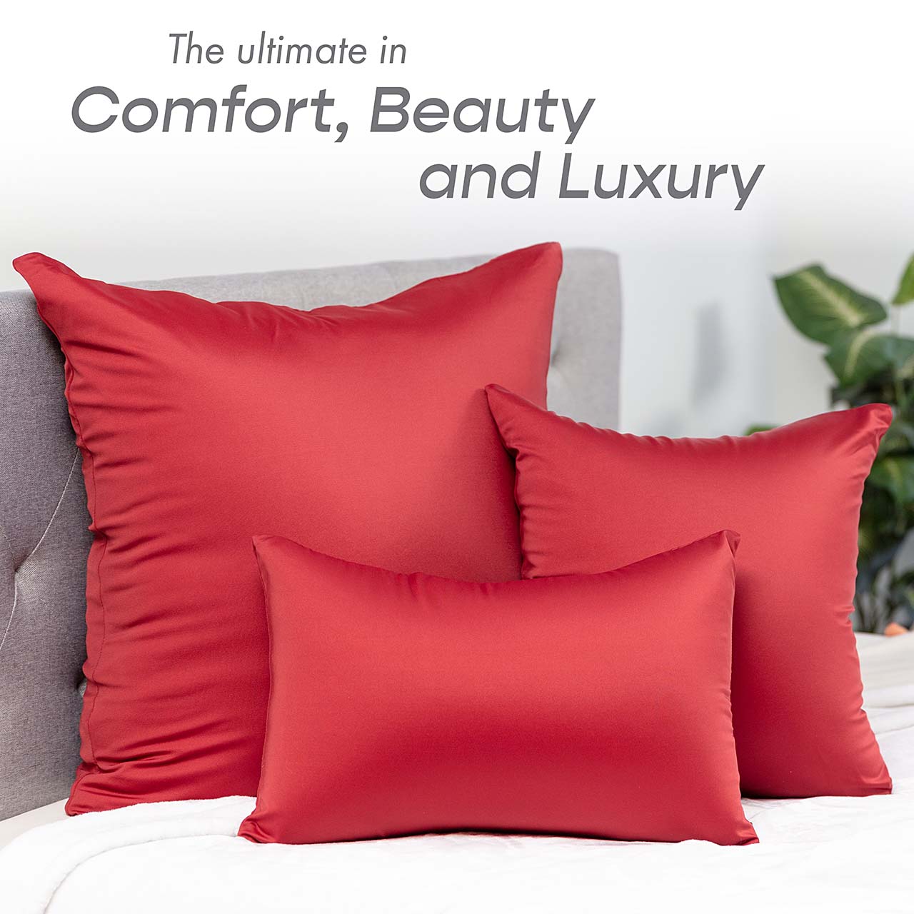 Pillowcover Only / Maroon