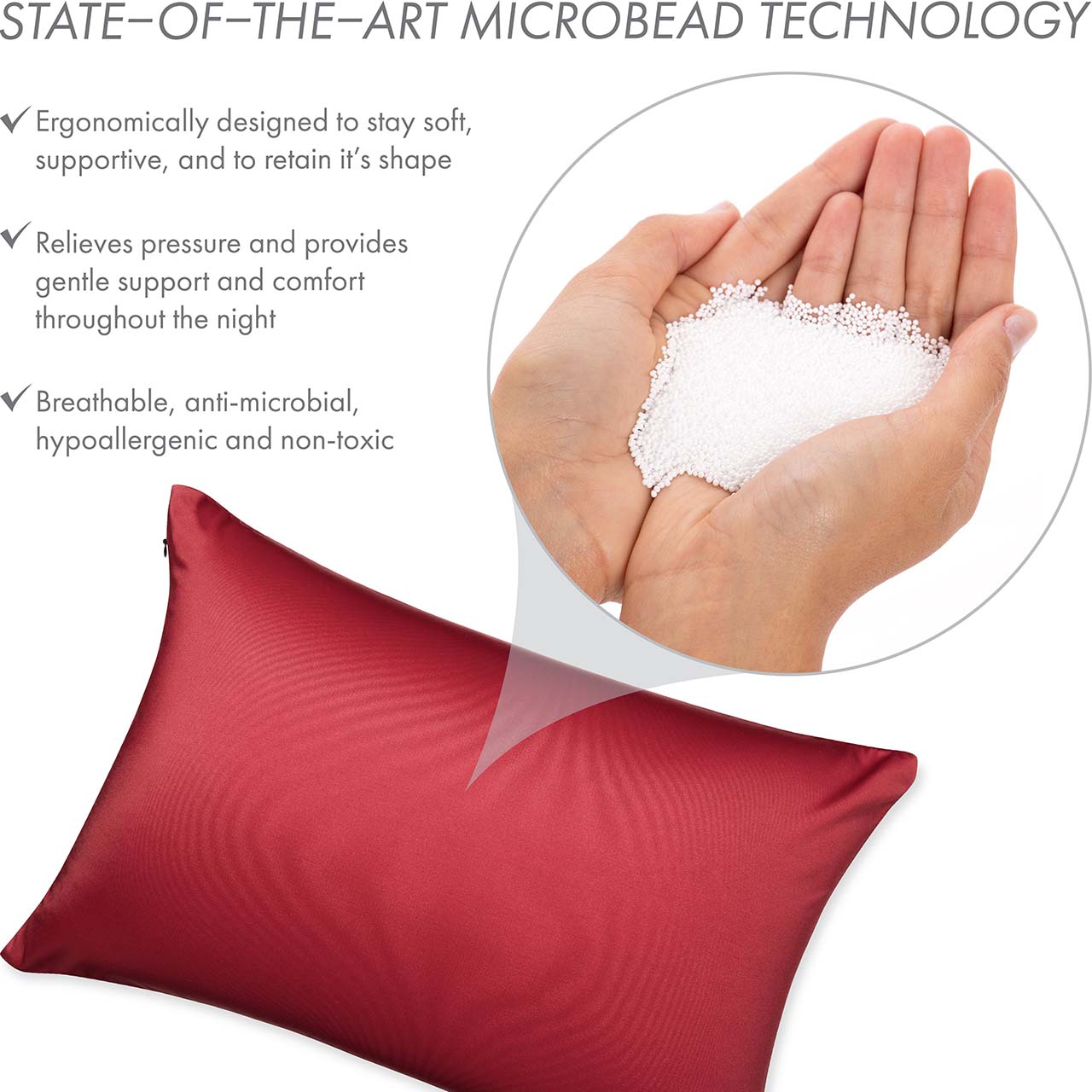 Pillowcover Only / Maroon