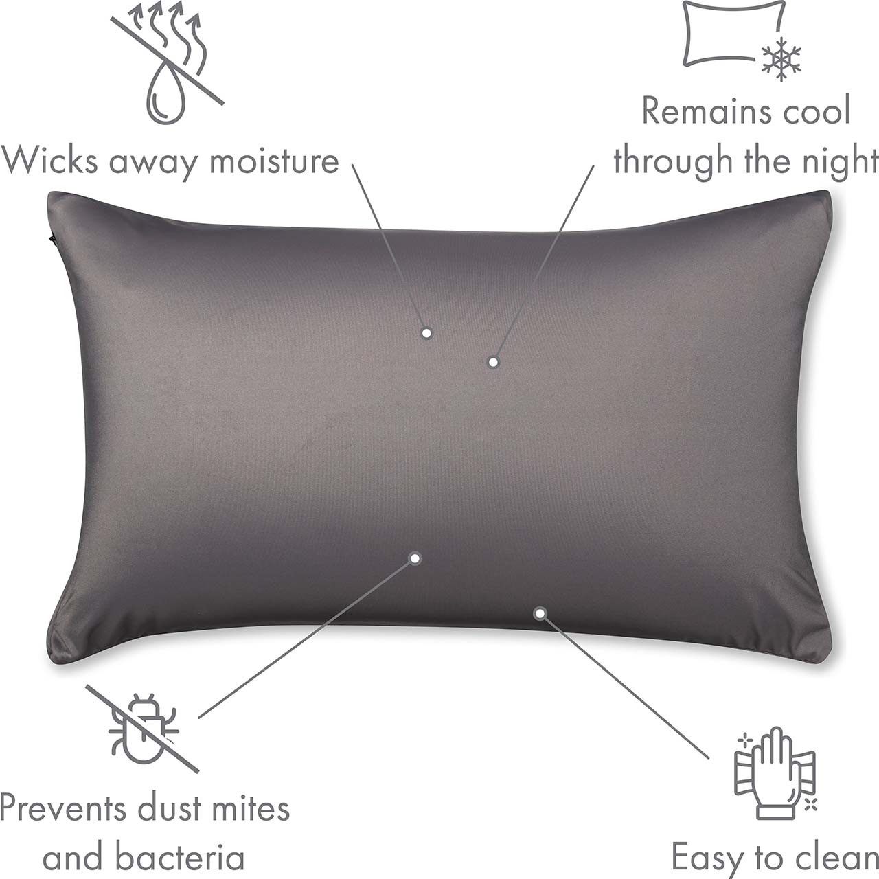 Pillowcover Only / Stone Grey