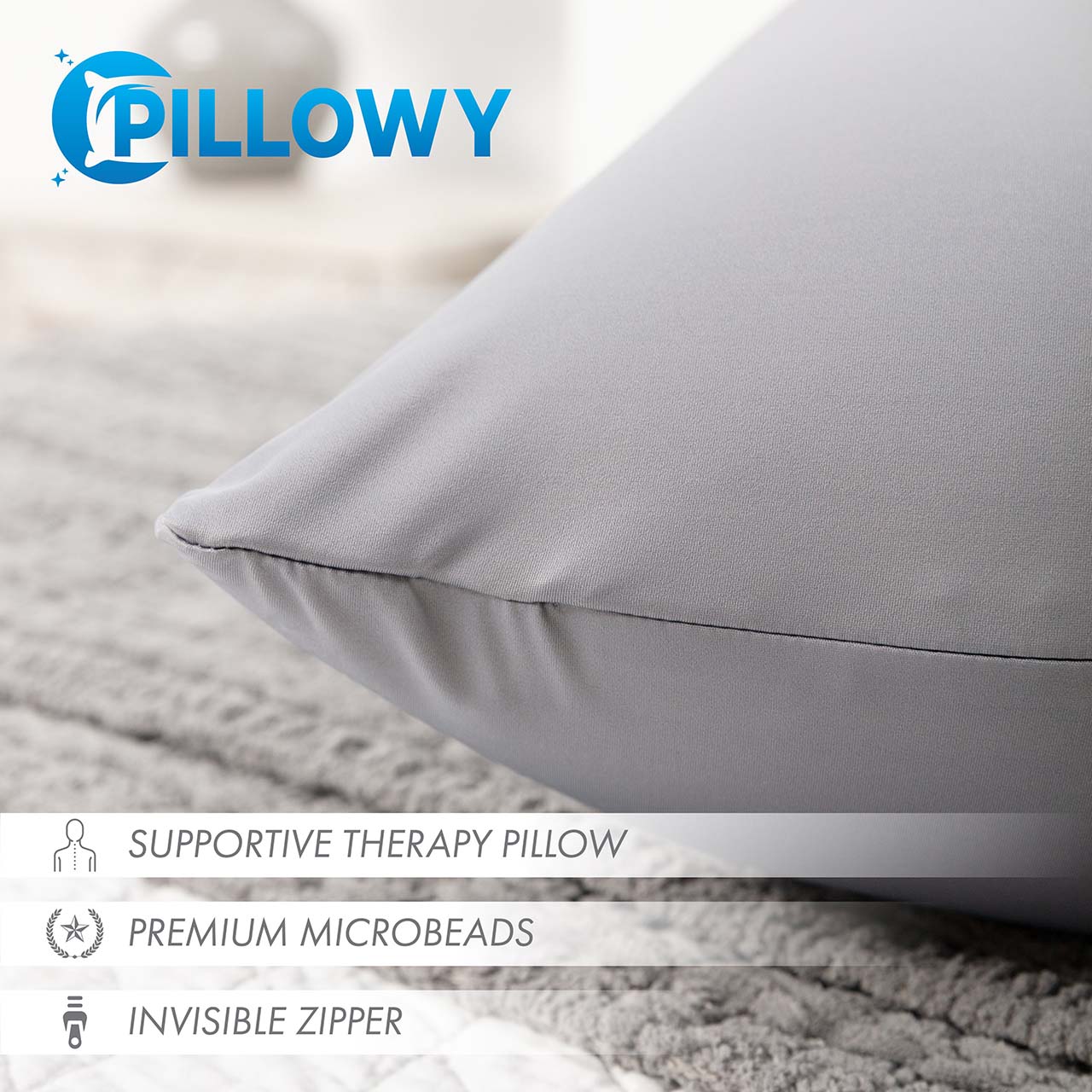 Pillowcover Only / Dark Grey