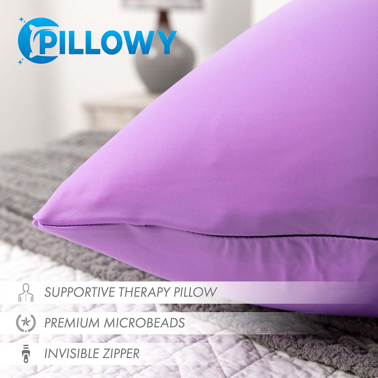 Pillowcover Only / Purple