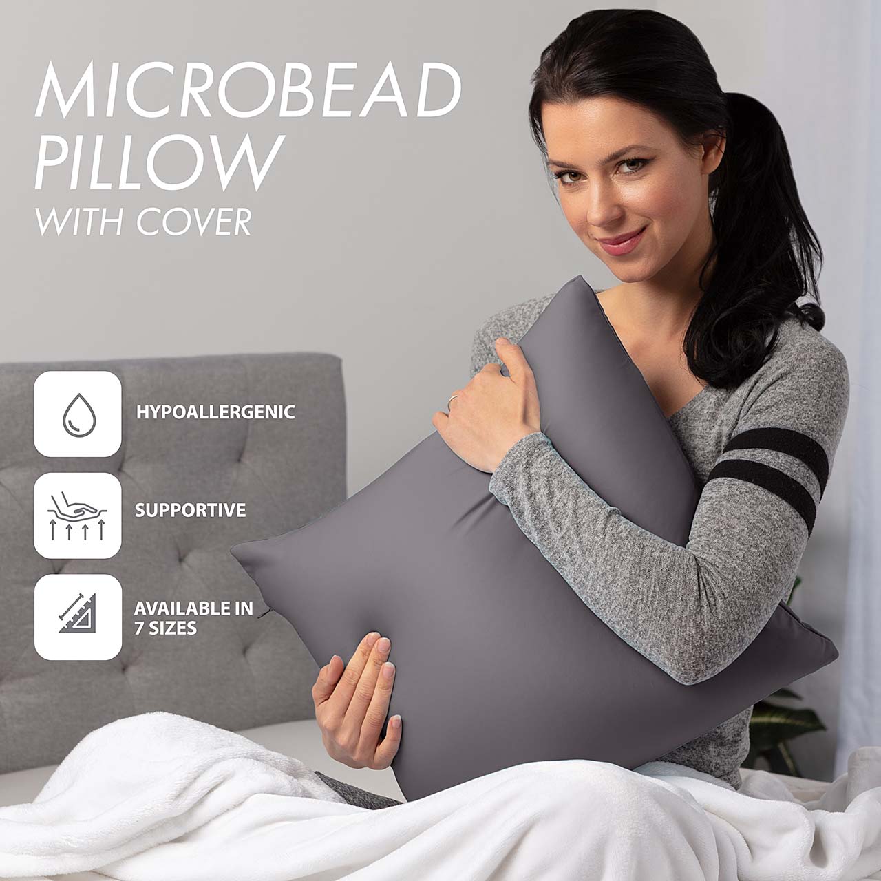 Pillowcover Only / Stone Grey