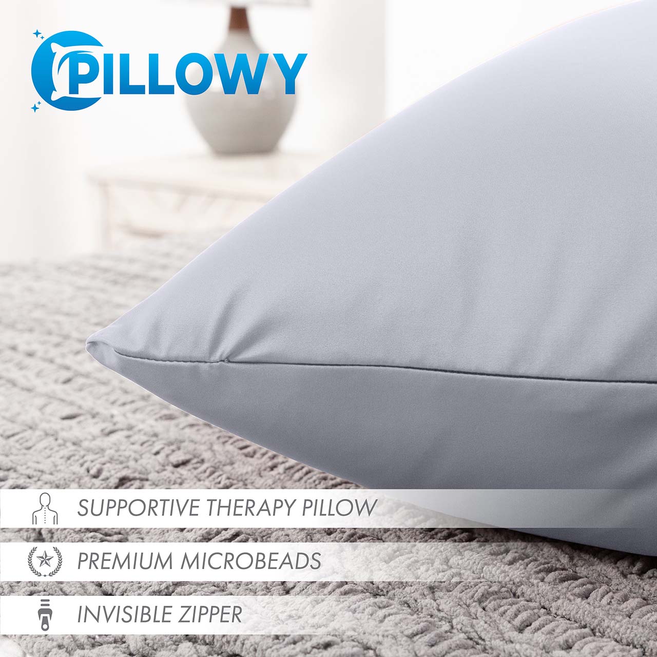 Pillowcover Only / Light Grey