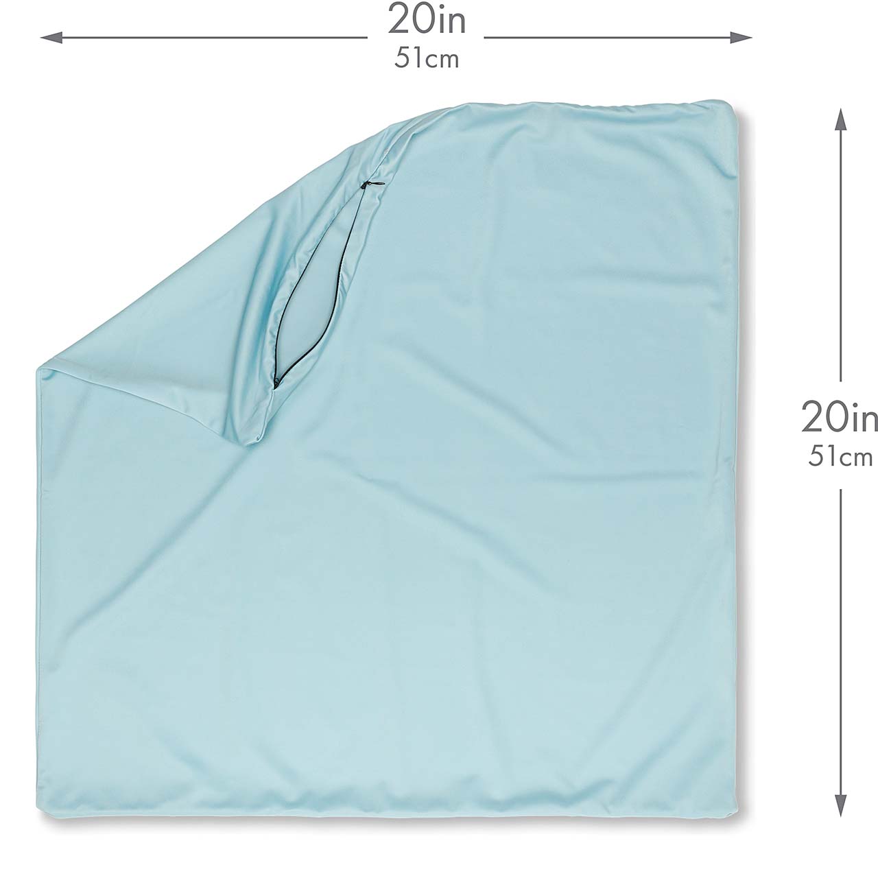 Pillowcover Only / Sweat Baby Blue