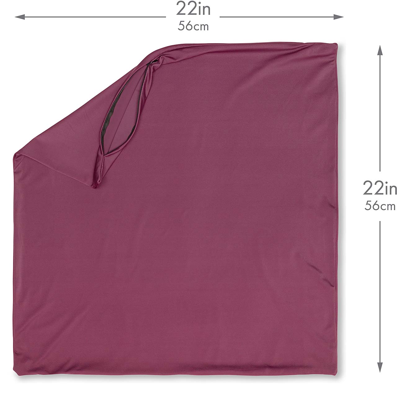 Pillowcover Only / Burgundy - Merlot