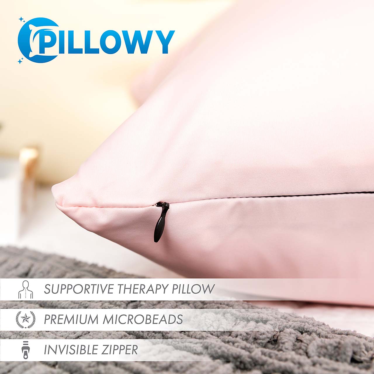 Pillowcover Only / Cream Peach