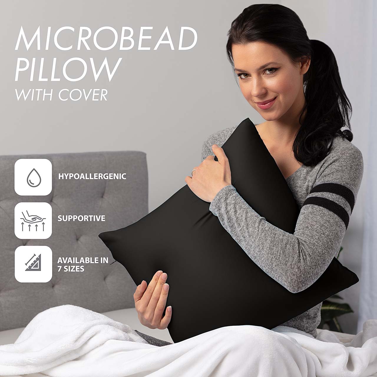 Pillowcover Only / Black