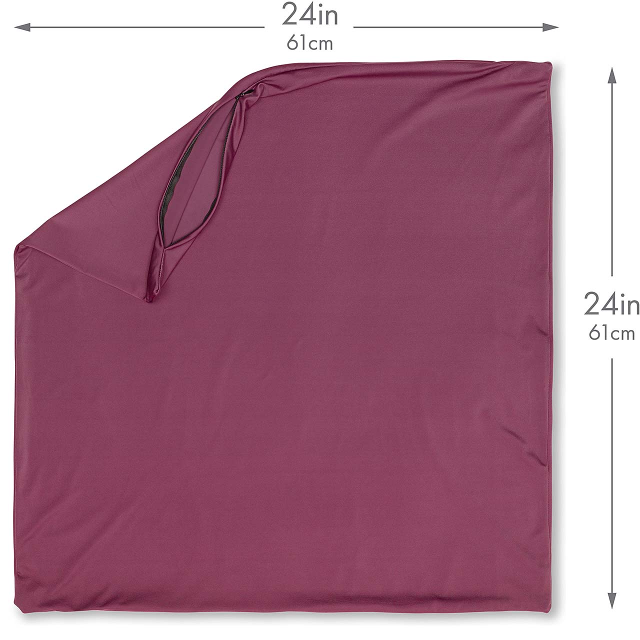 Pillowcover Only / Burgundy - Merlot