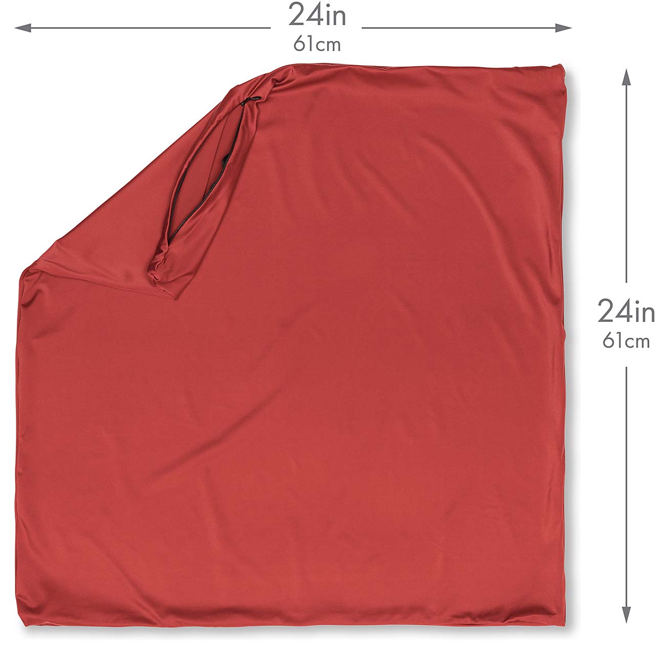 Pillowcover Only / Maroon