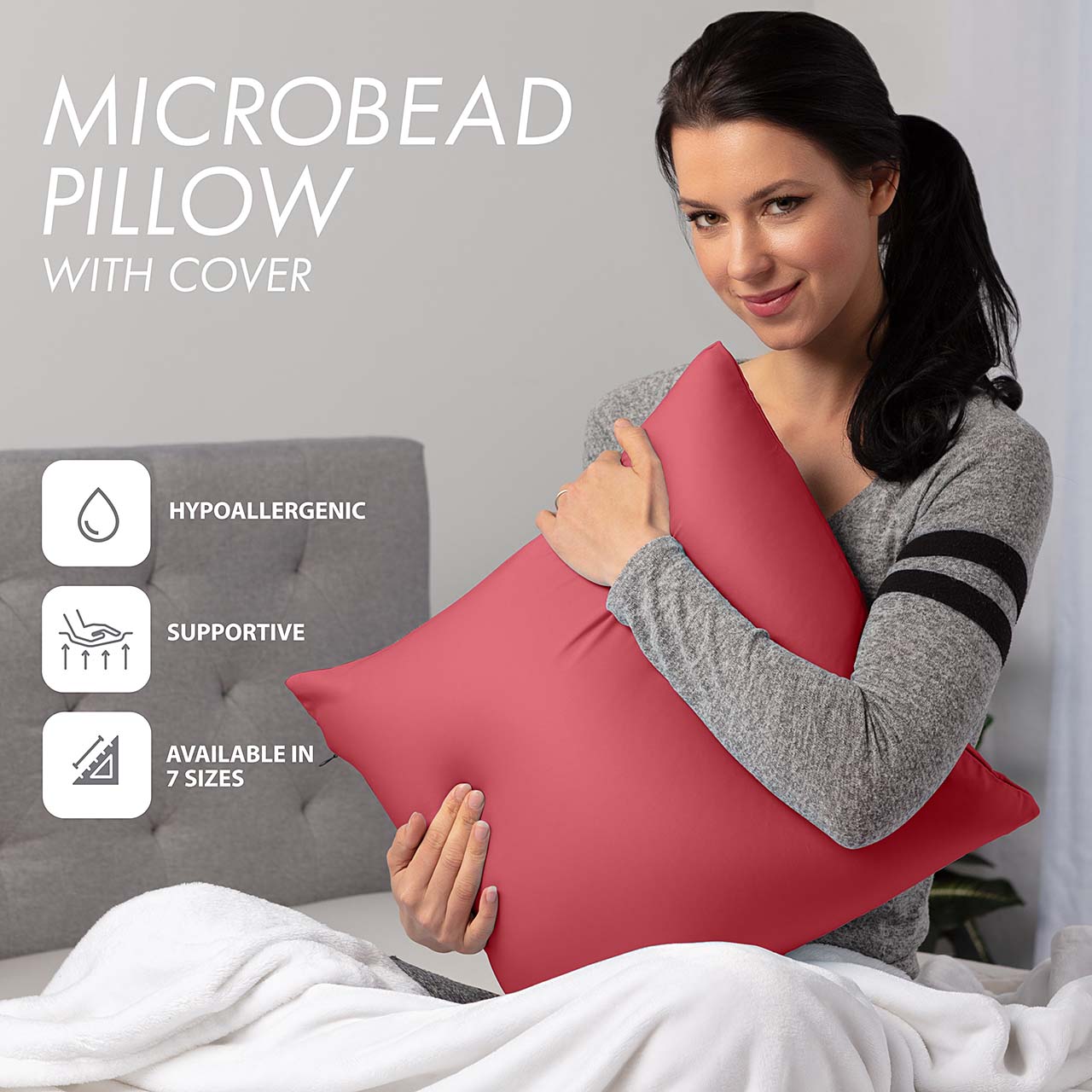 Pillowcover Only / Maroon