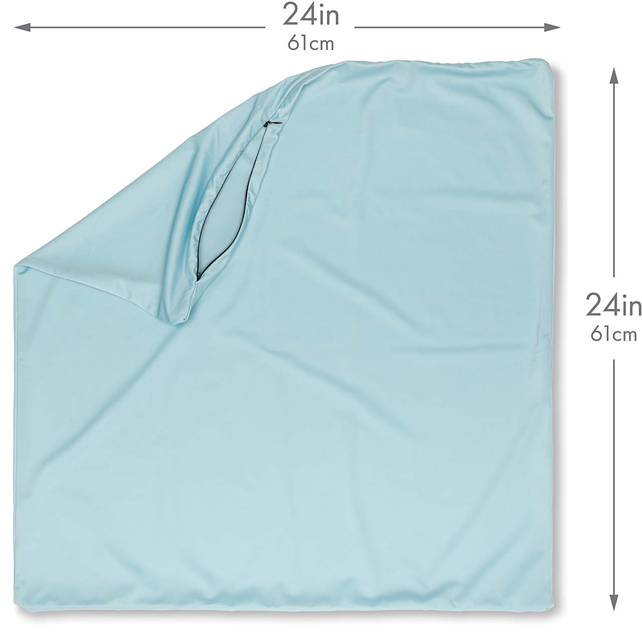 Pillowcover Only / Sweat Baby Blue