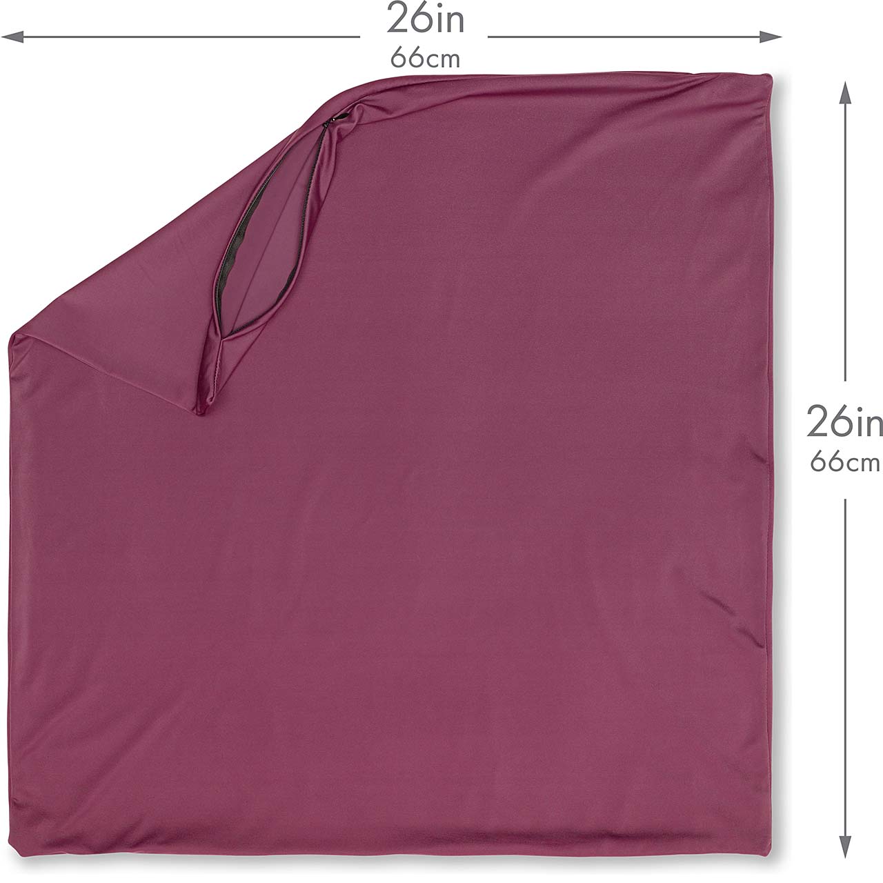 Pillowcover Only / Burgundy - Merlot