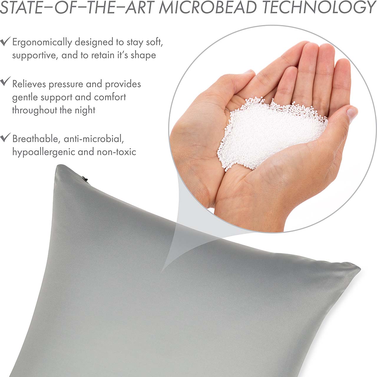 Pillowcover Only / Light Grey