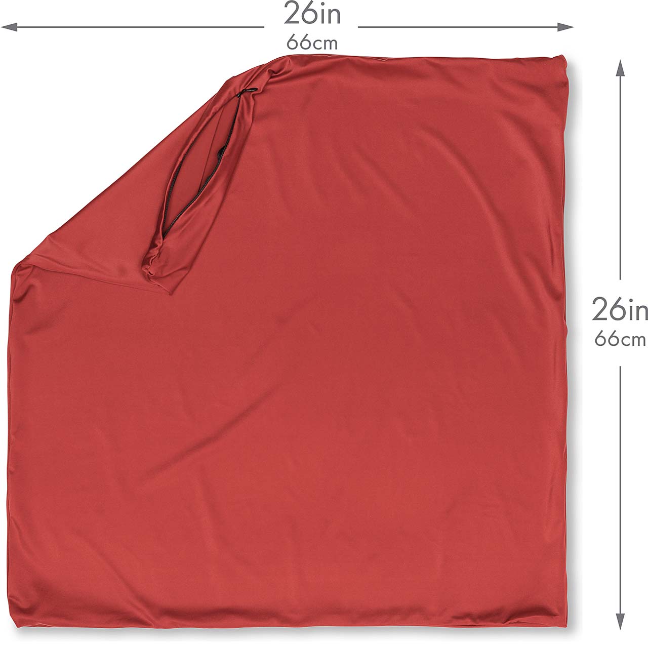 Pillowcover Only / Maroon