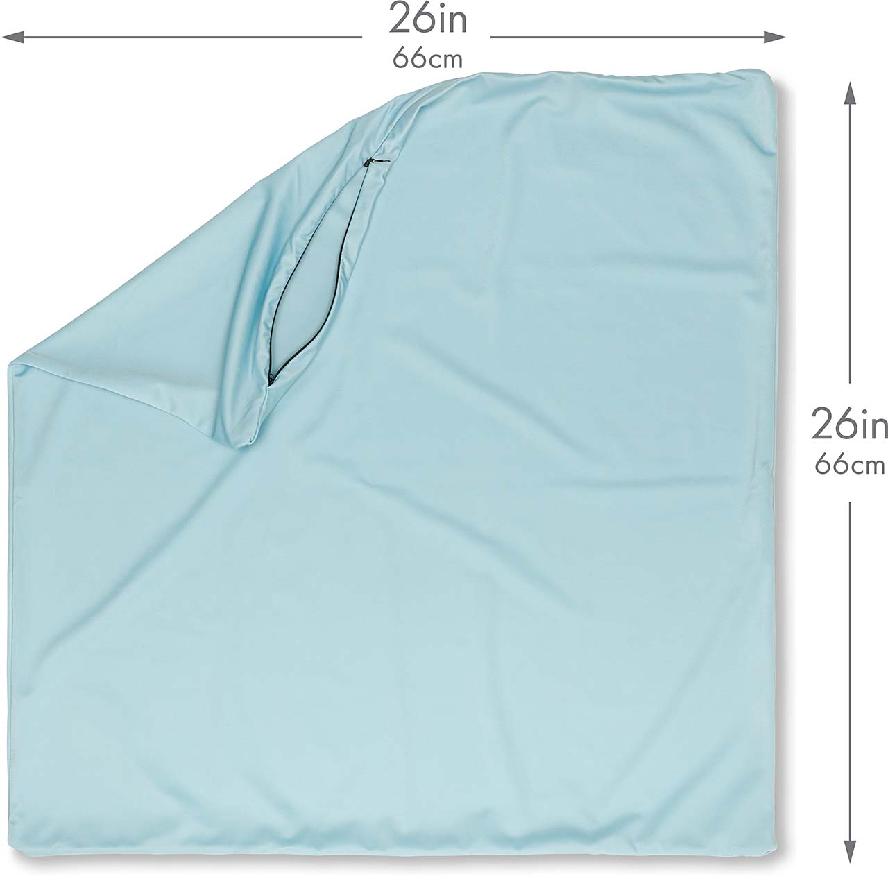 Pillowcover Only / Sweat Baby Blue