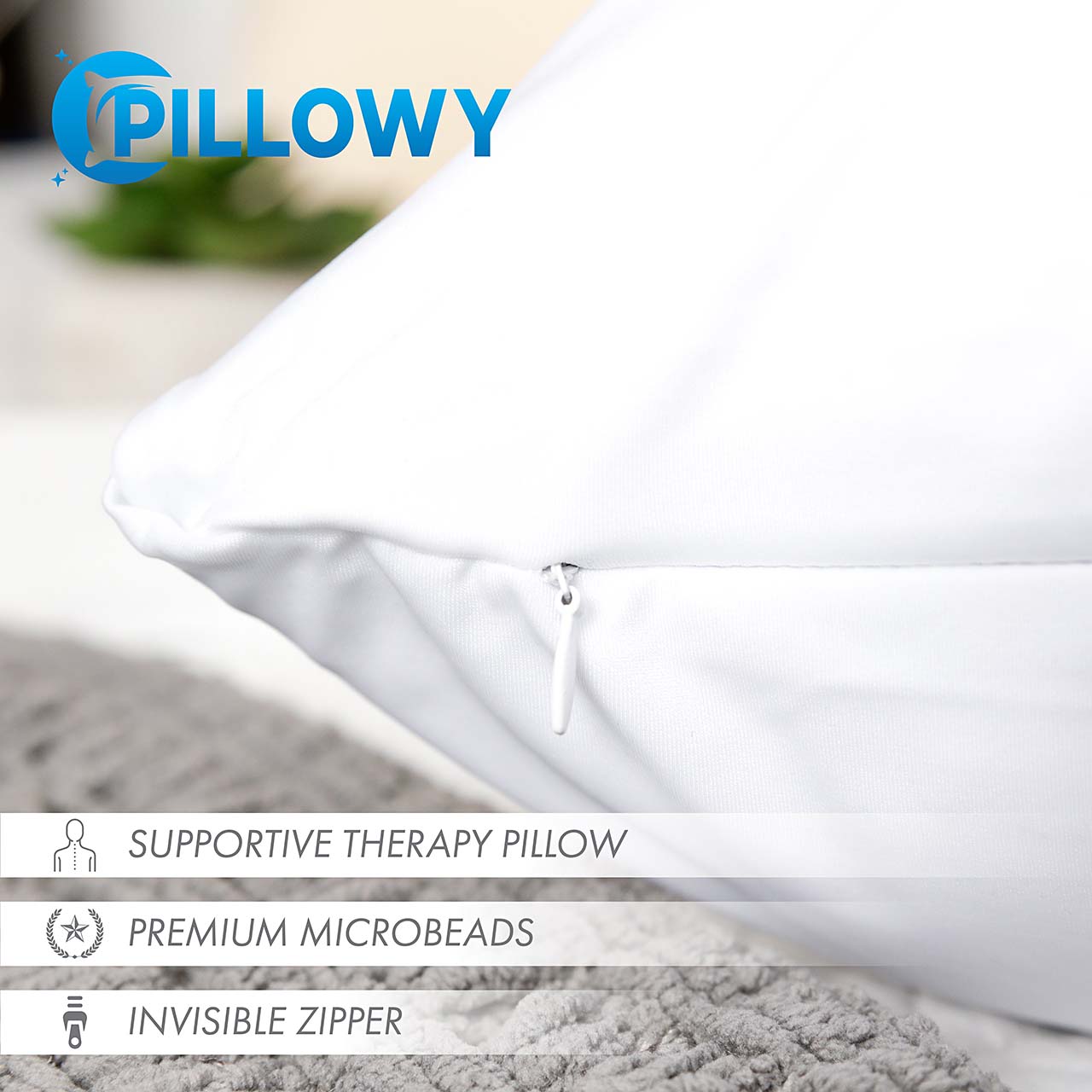 Pillowcover Only / White