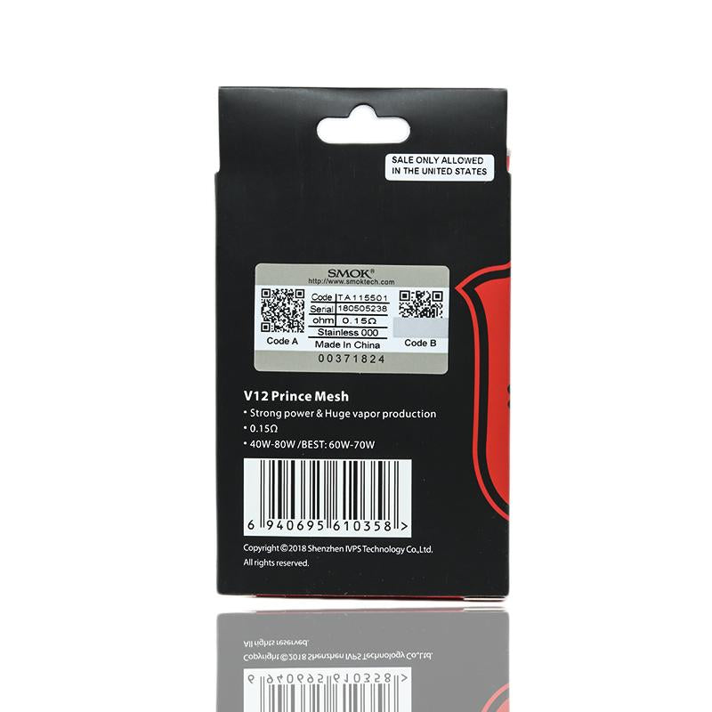 prince mesh coil back of box ohms